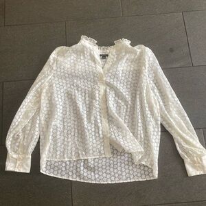 NWT Floral Sheer Blouse